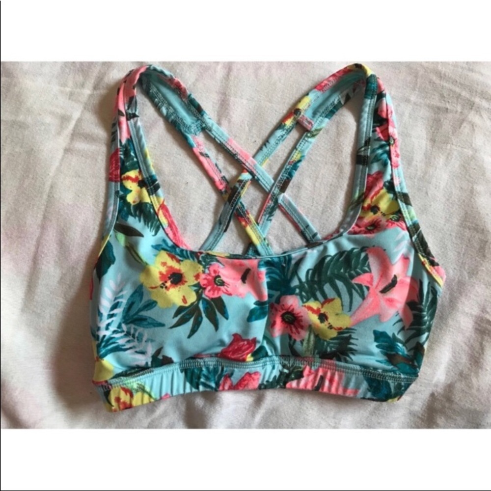 FLORAL FESTIVAL WORKOUT BRA